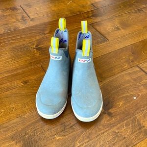 Grey xtra tuf 6 in boots.